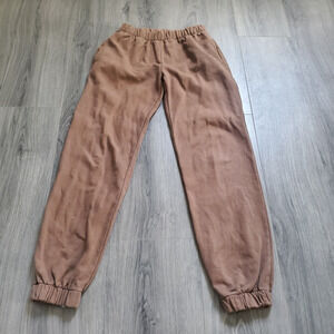 Brandy Melville John Galt Jogger Sweat Pants Small / Medium Brown Lounge Pull On